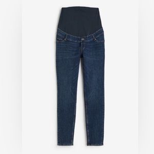 H & M | Women's Blue Mama Maternity Skinny Dark Wash Denim Jeans Size 10
